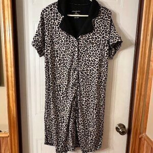 {Plus Size} NWT Catherine Malandrino Night Gown~ Size 3X(1X)~ Animal Print (G17)
